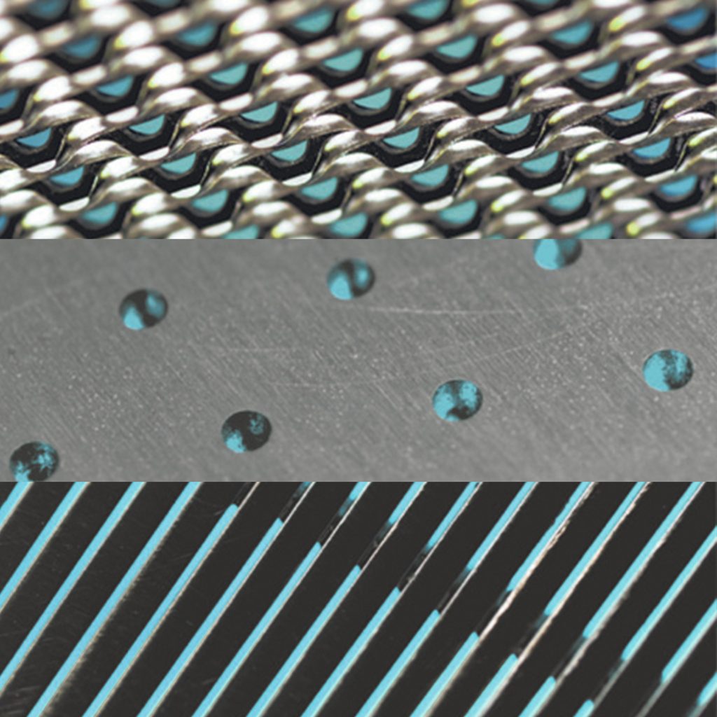 Carrier Vibrating deck patterns screens for processing drying cooling screening dewatering